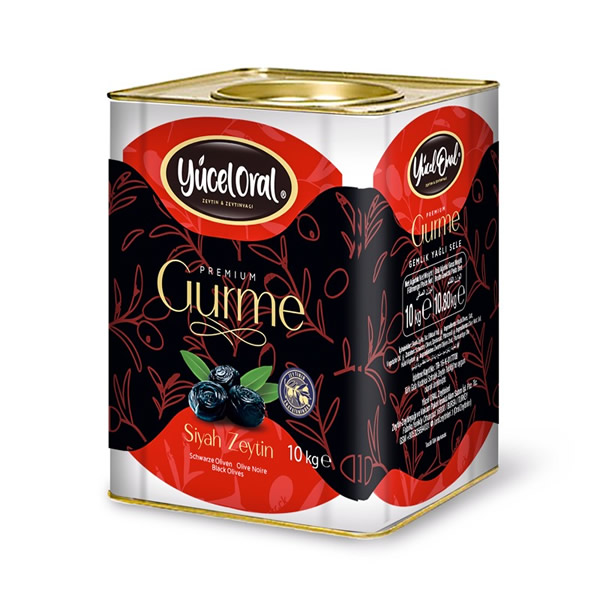 YÜCEL ORAL SİYAH ZEYTİN  XL  200 - 230 / 10 KG